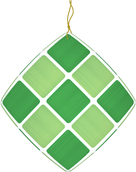 Ketupat Traditional Indonesian Rice Cake Icon