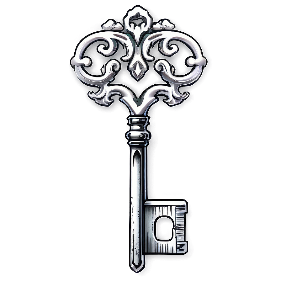 Key Tattoo Design Png Abq