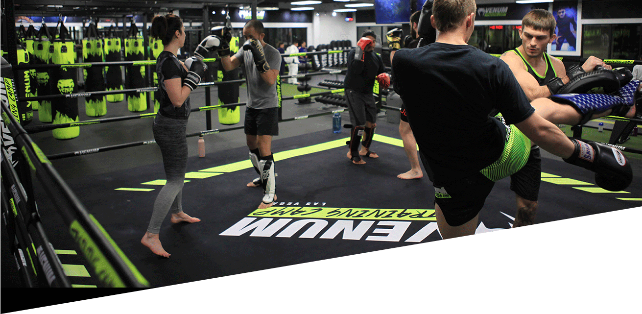 Kickboxing Training Sessionat Gym PNG with transparent background