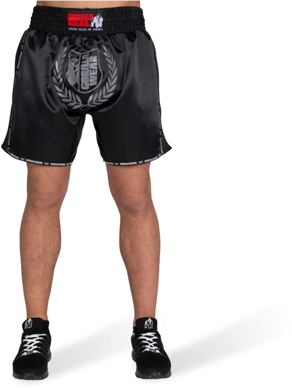 Kickboxing Training Shortsand Gear PNG with transparent background