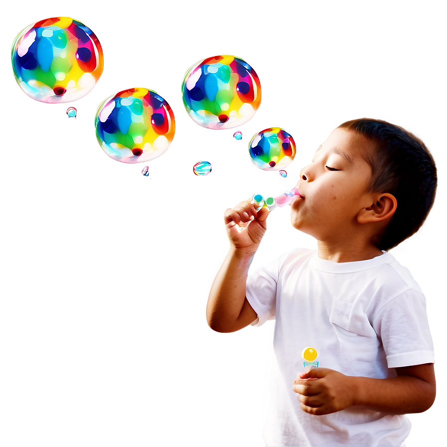 Kid Blowing Bubbles Png 05242024