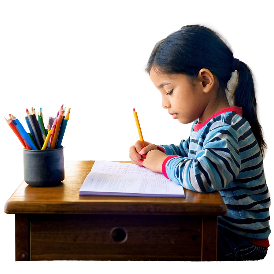 Kid Doing Homework Png 65