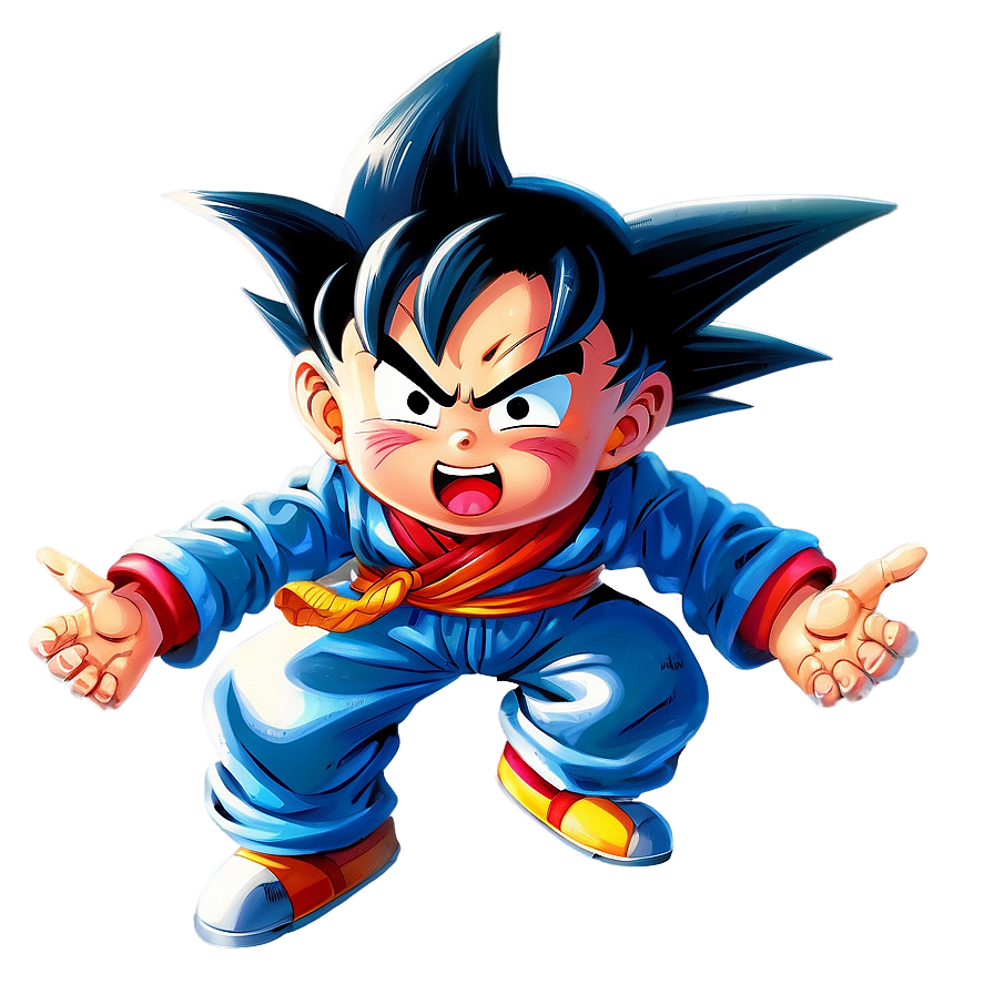 Kid Goku Flying Nimbus PNG 04292024 PNG with transparent background