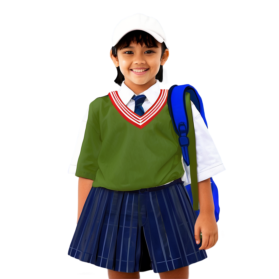 Kid In School Uniform Png 86