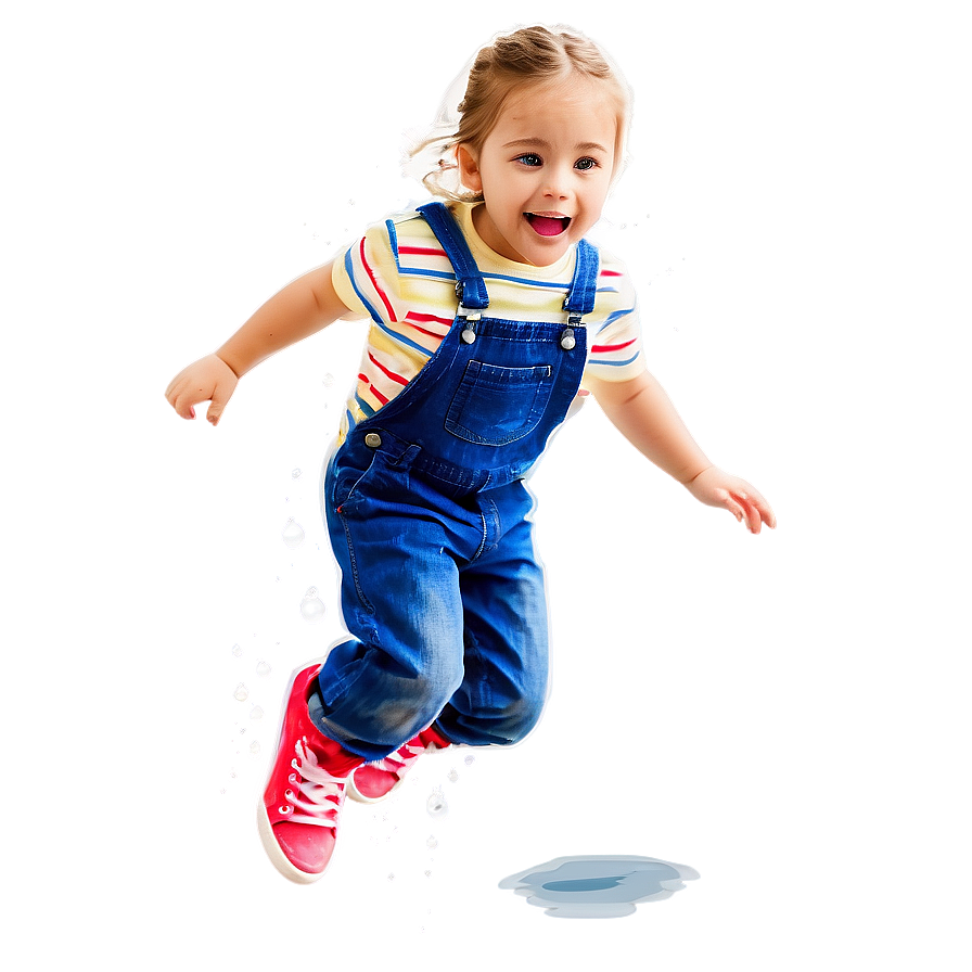 Kid Jumping In Puddle Png 05242024