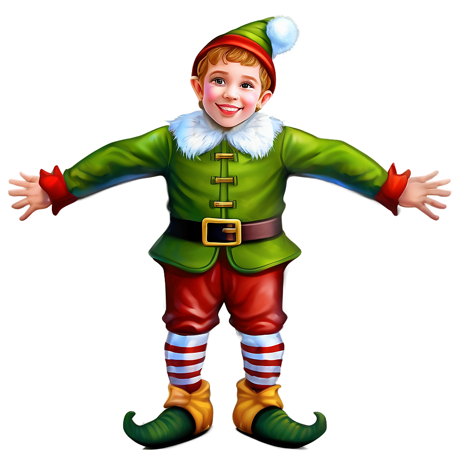 Kid's Elf Body Illustration Png Cjq58