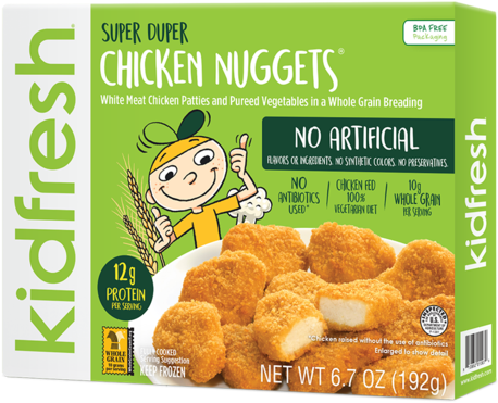 Kidfresh Super Duper Chicken Nuggets Packaging