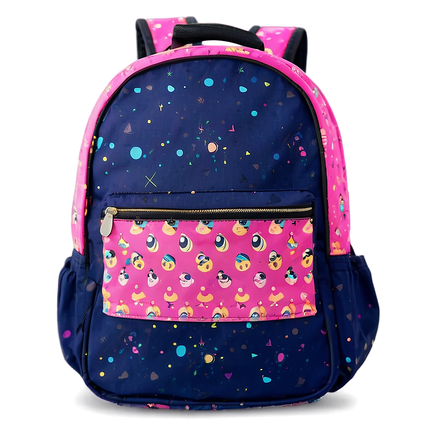 Kids' Book Bag Cartoon Style Png 06282024