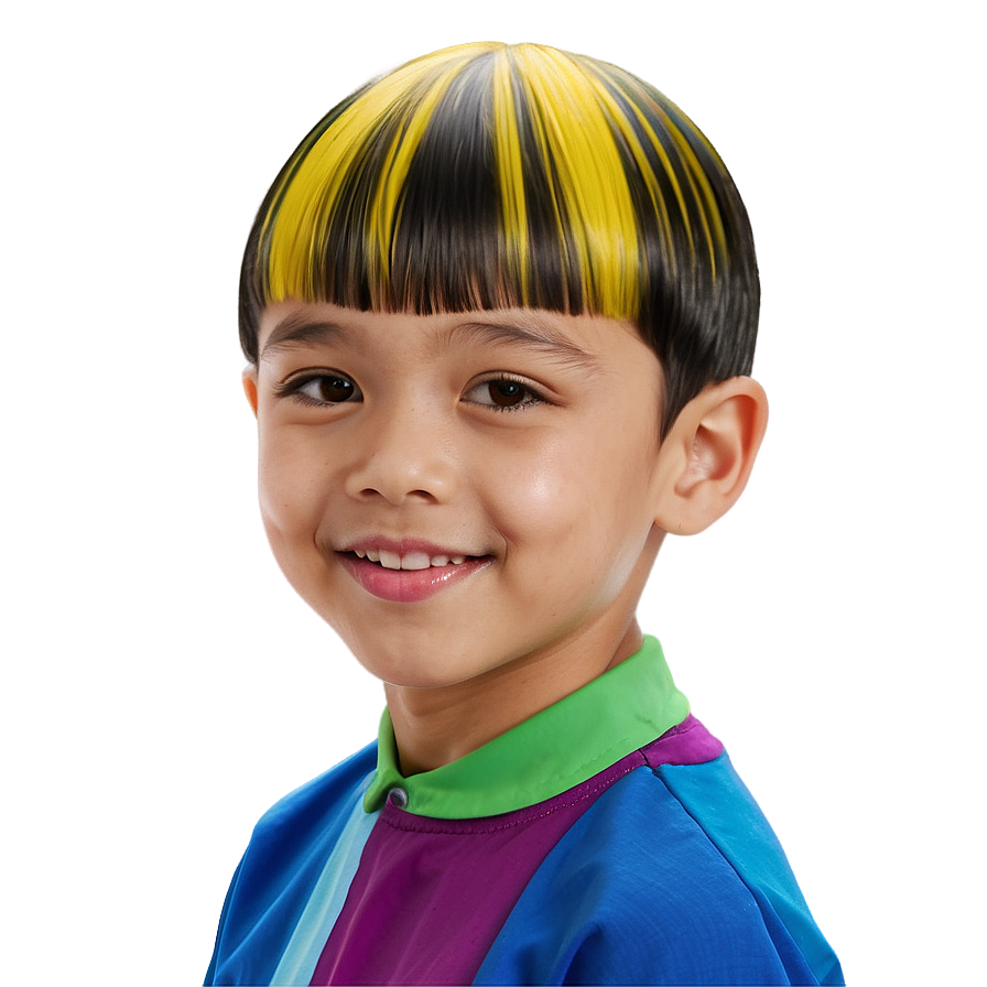 Kids Bowl Haircut Design Png 06212024