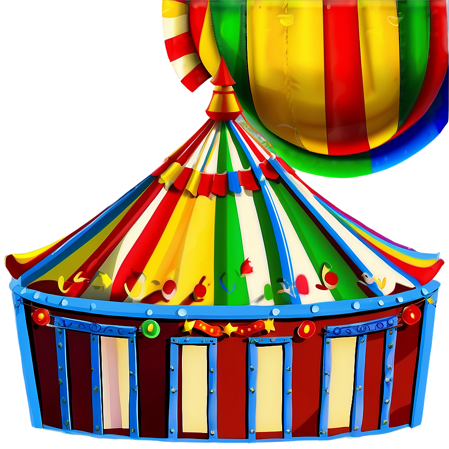 Kids Circus Party Tent Png 06132024