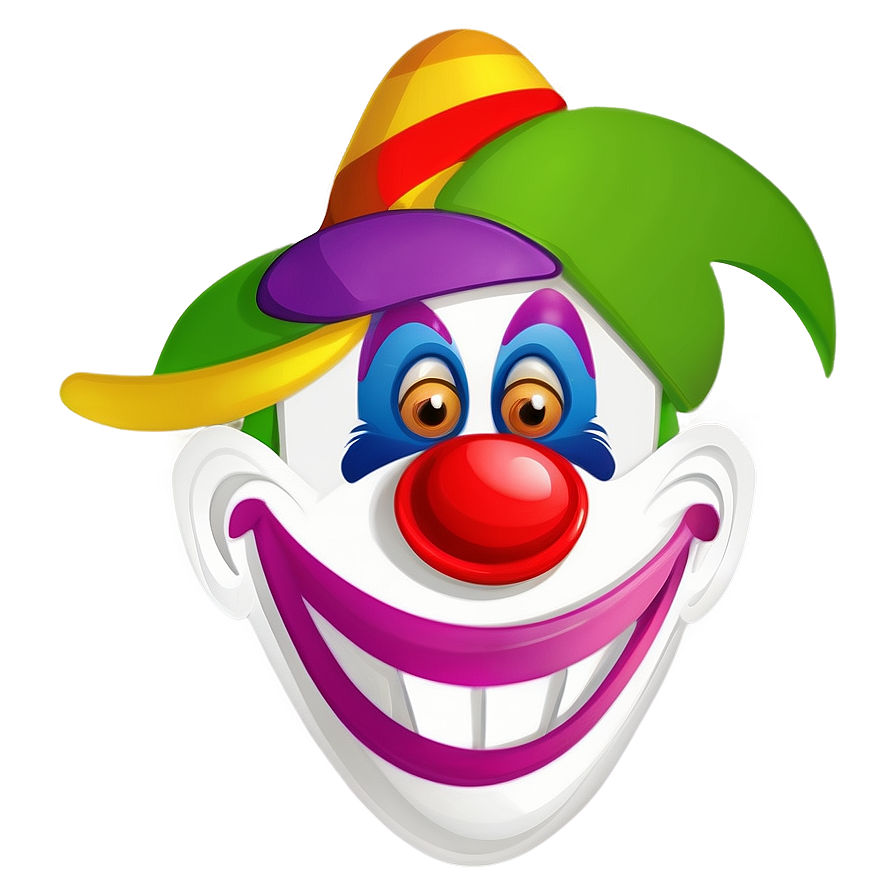 Kids Clown Face Illustration Png Dff76