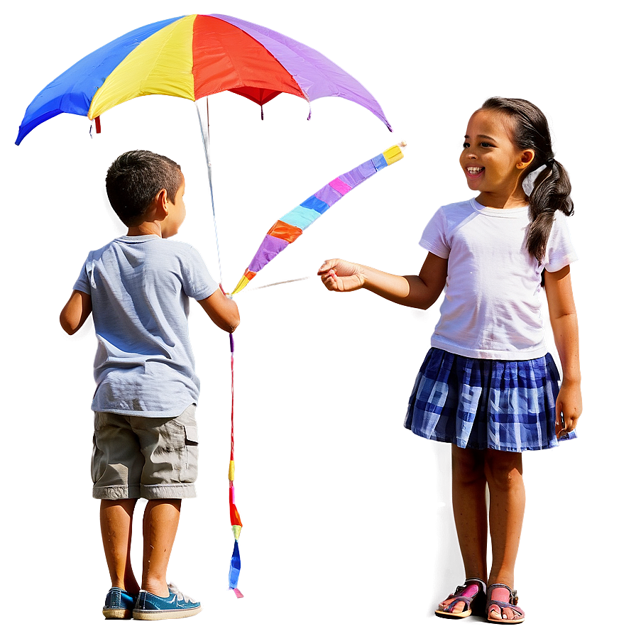 Kids Flying Kites Png 05212024