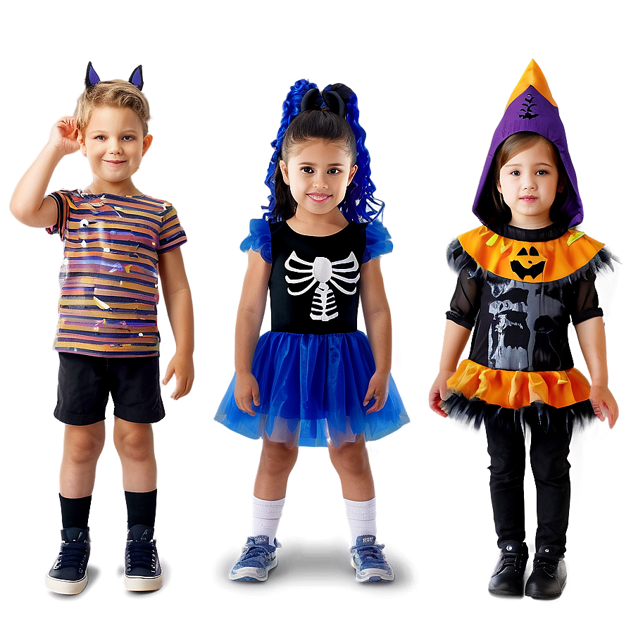 Kids In Halloween Costumes Png 34