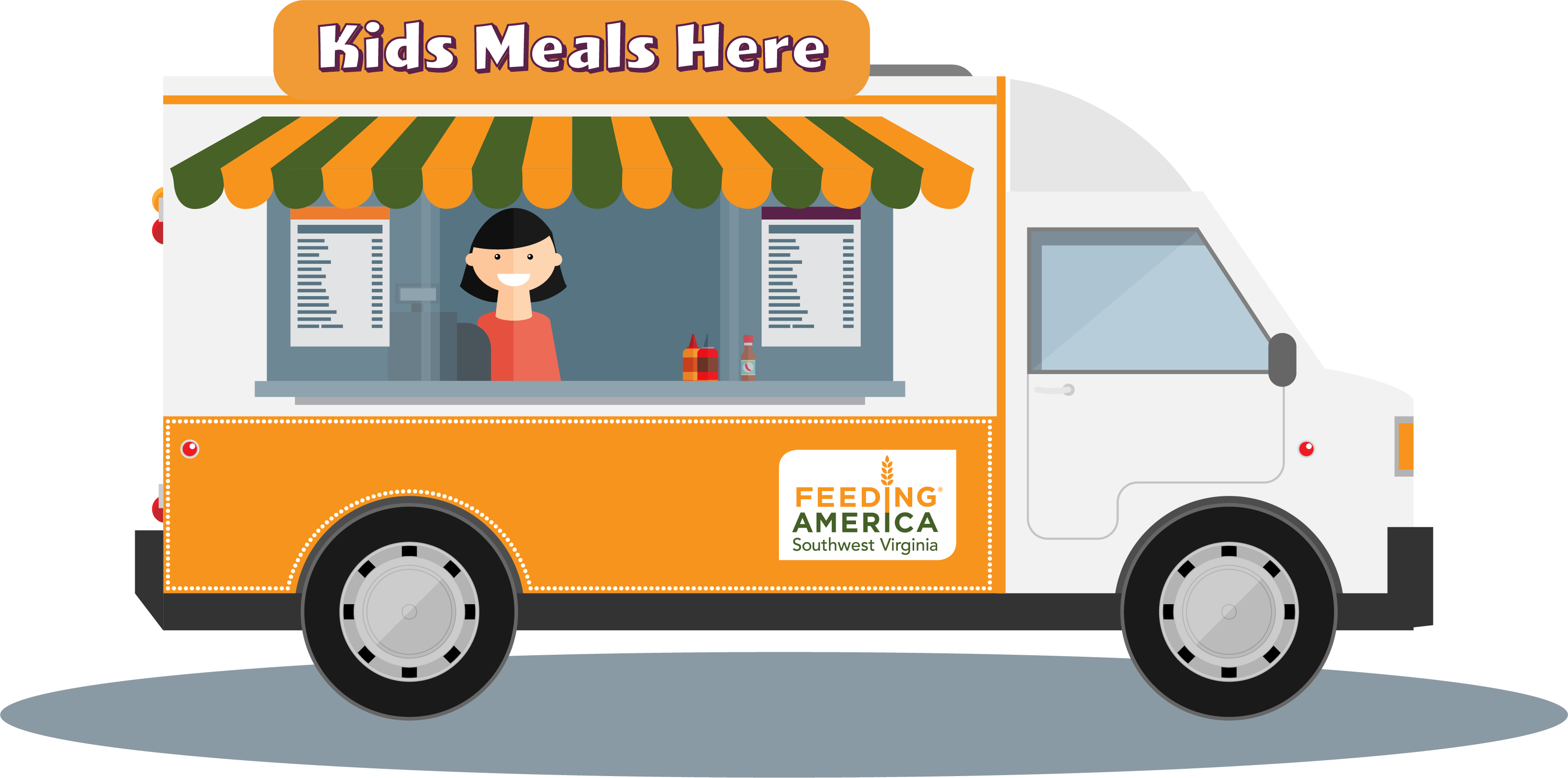 Cartoon Food Truck Png, Transparent Png PNG with transparent background