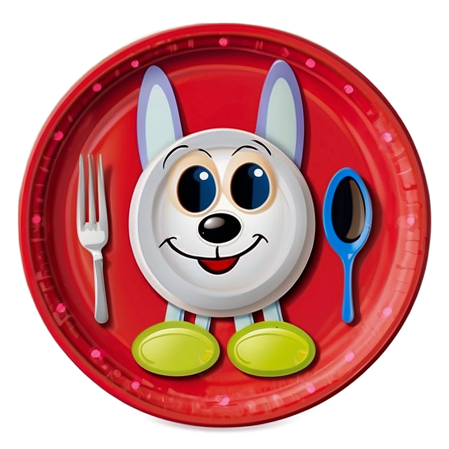 Kids Plates Cartoon Png 06212024