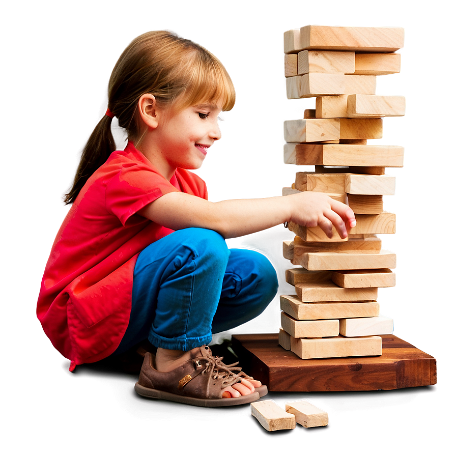 Kids Playing Jenga Png Pvp