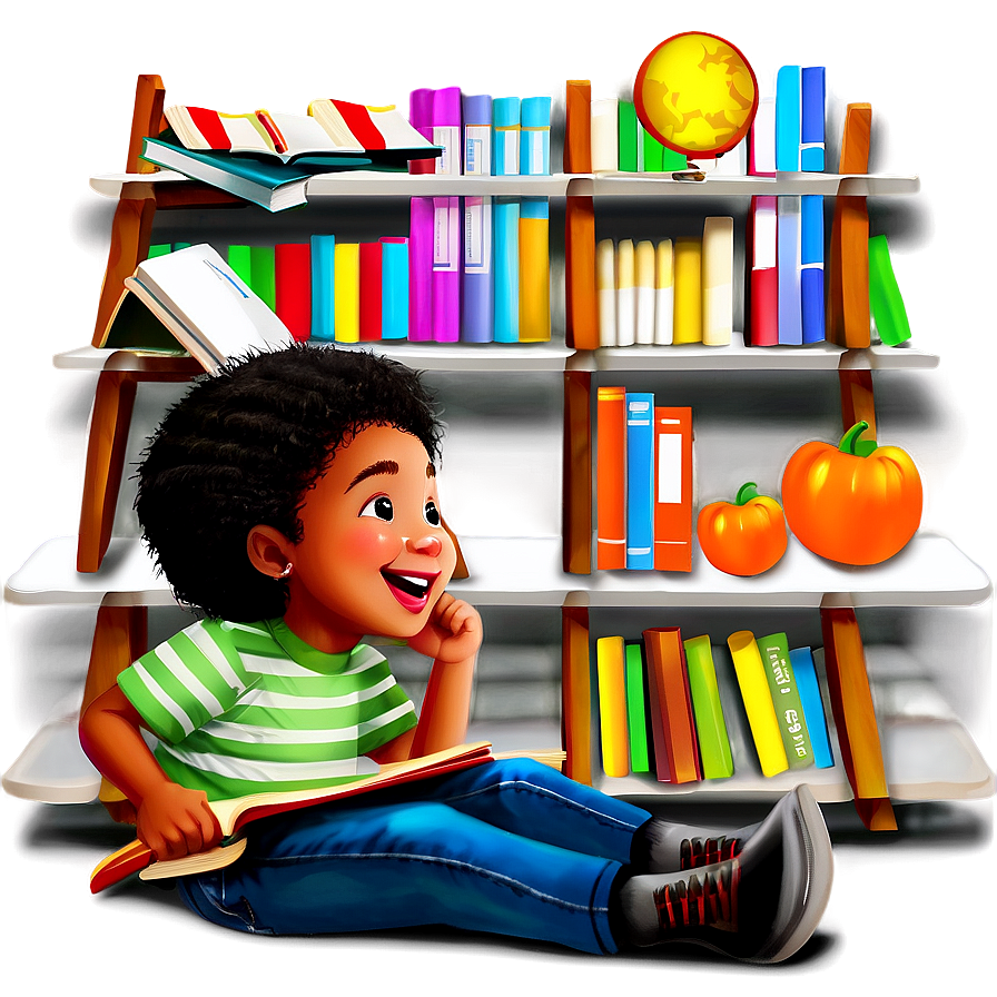 Kids Reading Books Png 19