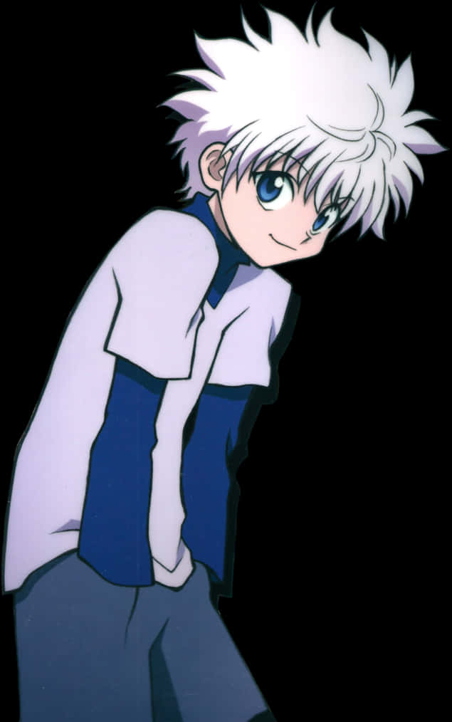 Killua_ Zoldyck_ Anime_ Character PNG with transparent background