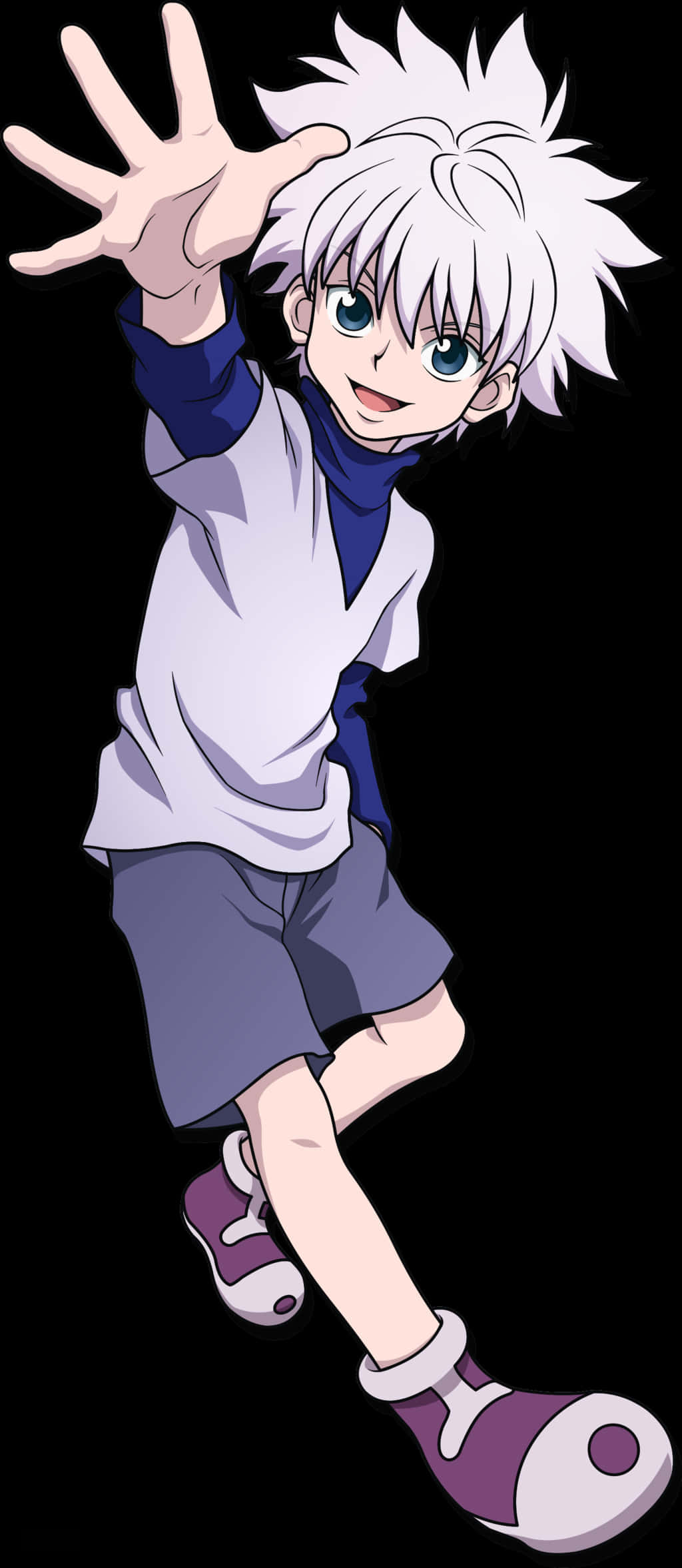 Killua_ Zoldyck_ Anime_ Character PNG with transparent background
