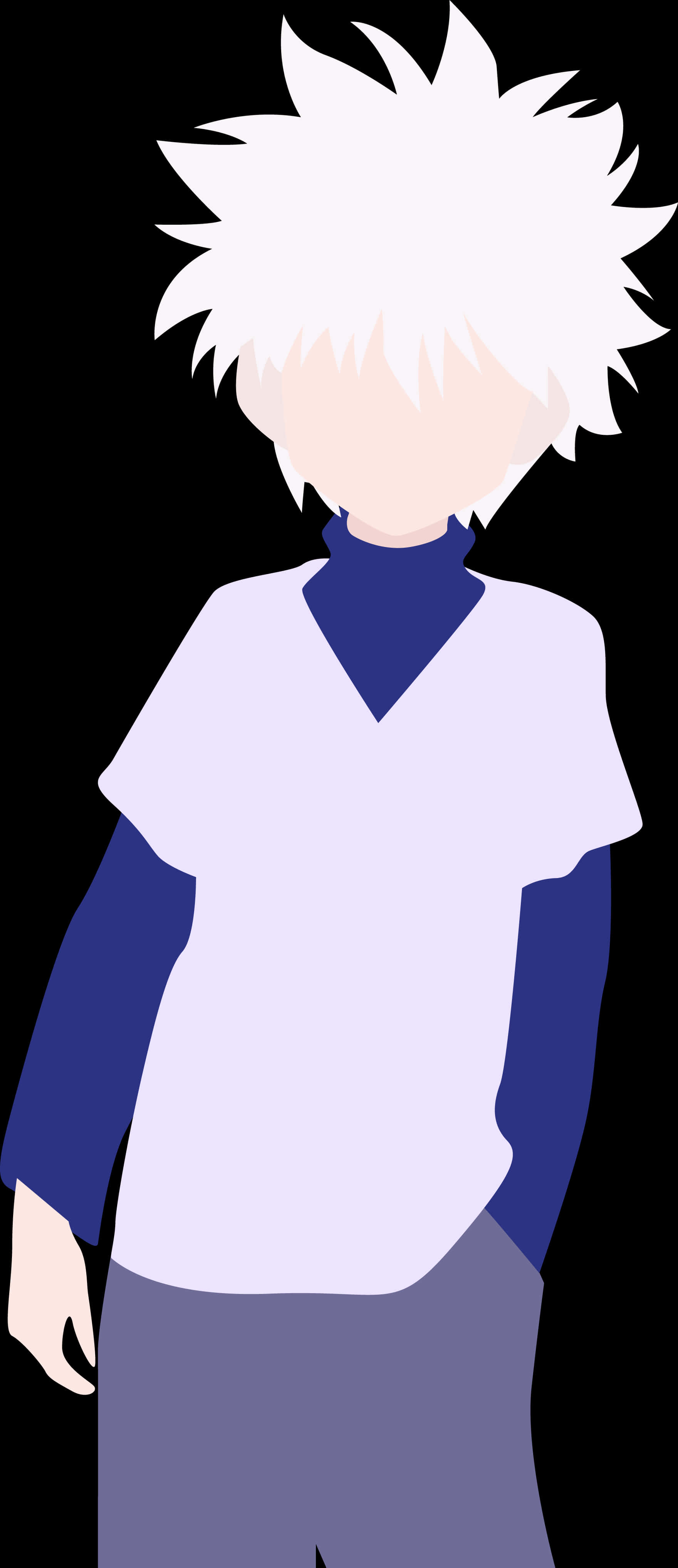 Killua Zoldyck Vector Art PNG with transparent background