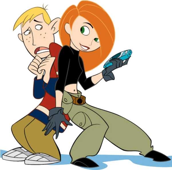 Kim Possibleand Ron Stoppable Action Pose