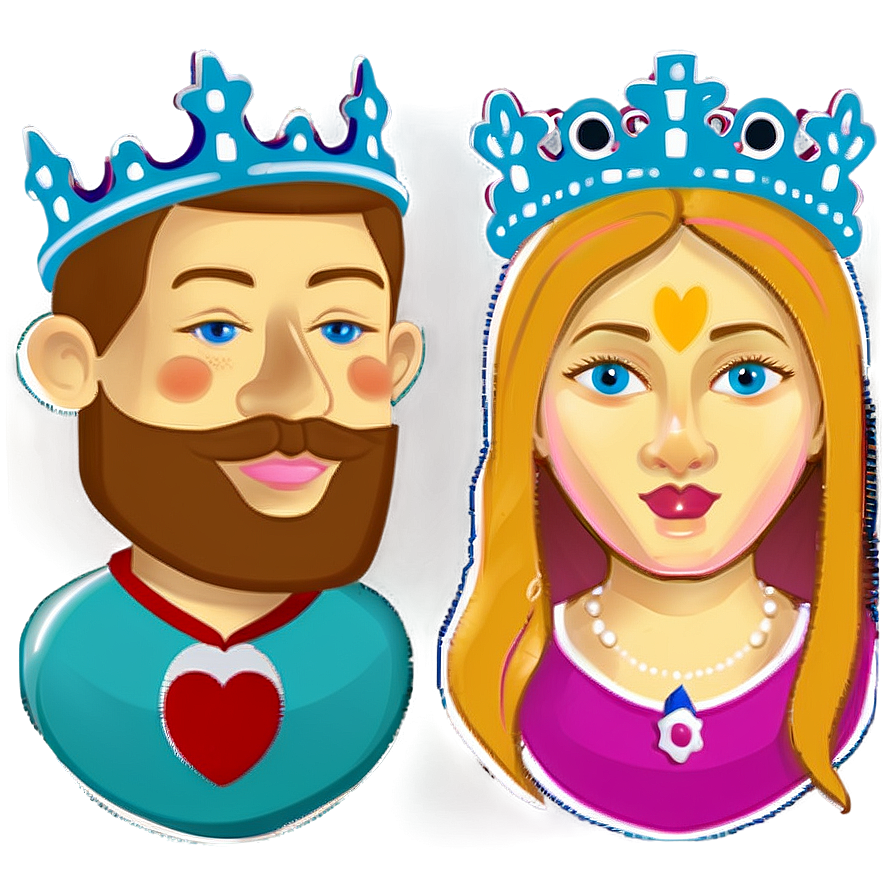 King And Queen Illustration Png Vqh64