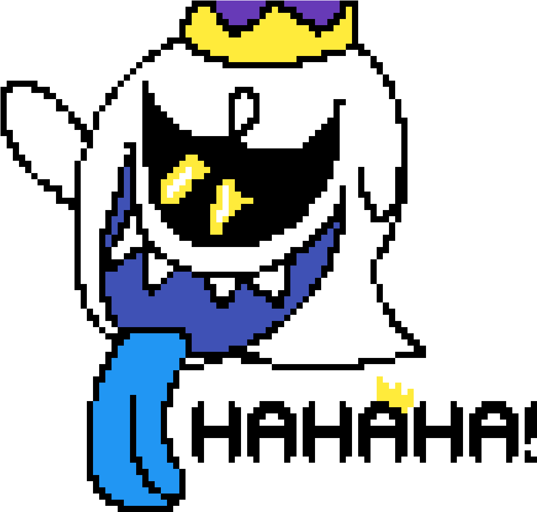 King Boo Pixel Art Laughing.png