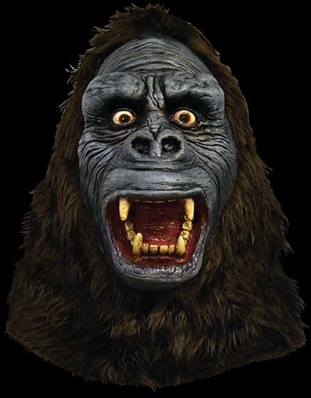 King Kong Fierce Expression PNG with transparent background