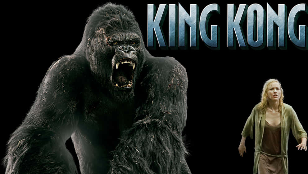 King Kong Movie Promotional Art PNG with transparent background