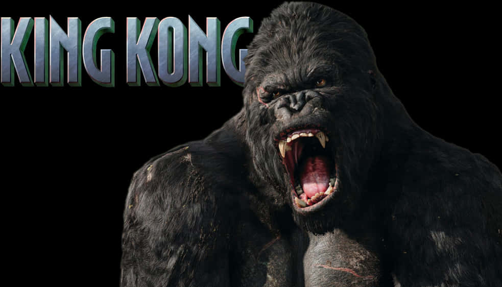 King Kong Roaring Fury PNG with transparent background