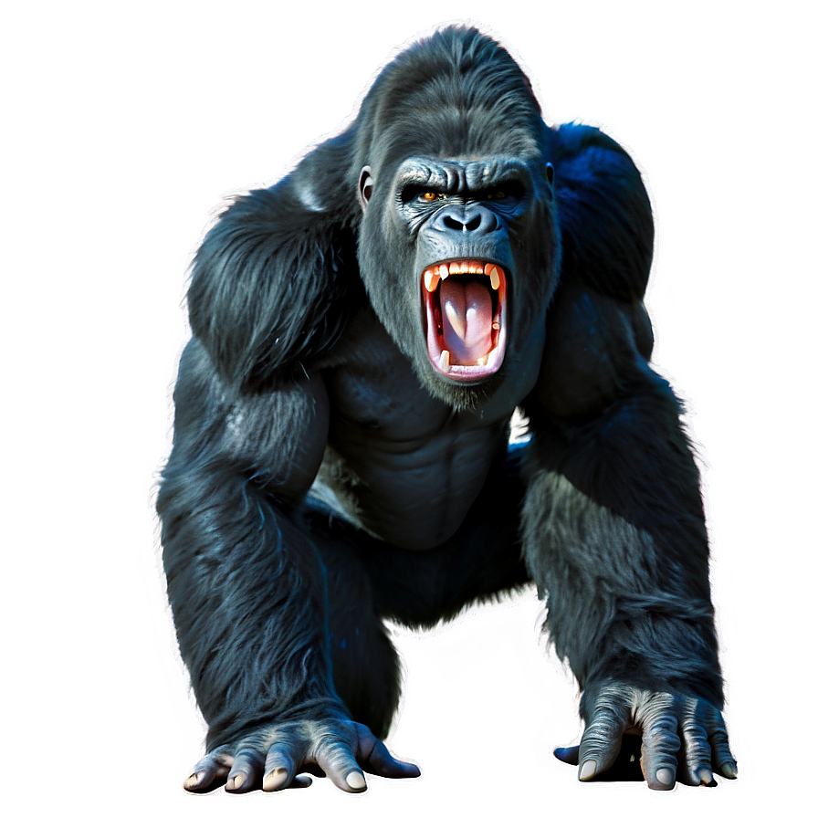 King Kong Roaring PNG jqa PNG with transparent background