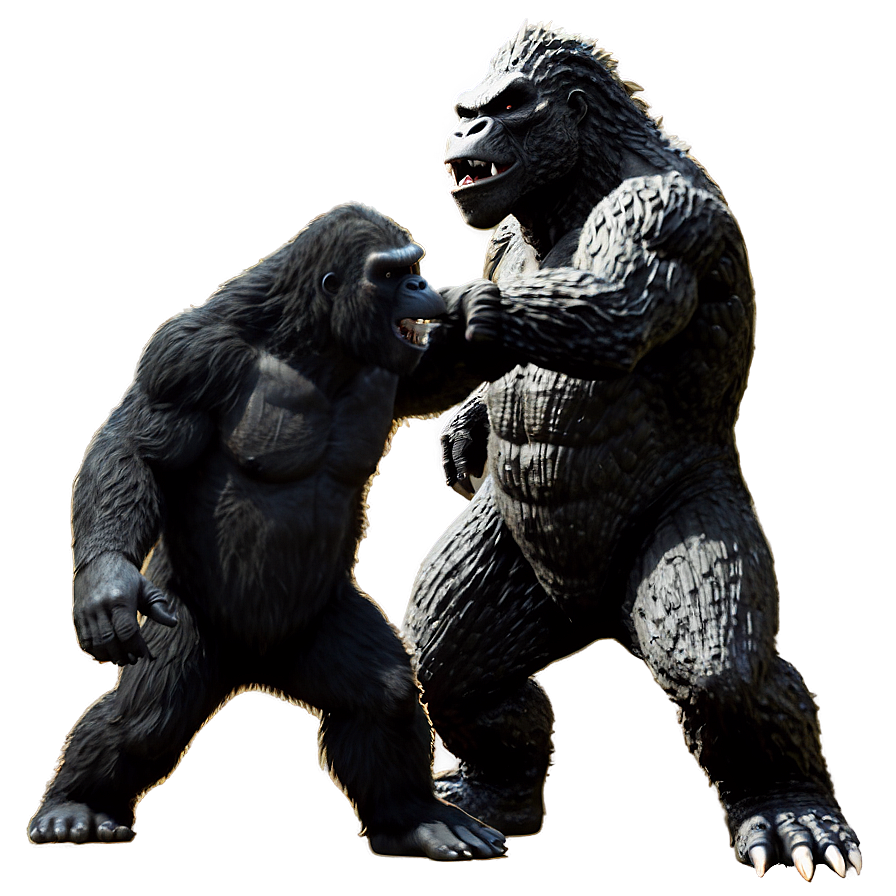 King Kong vs Godzilla PNG ywu PNG with transparent background