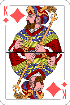 King_of_ Diamonds_ Playing_ Card PNG with transparent background