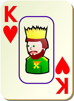 King_of_ Hearts_ Playing_ Card PNG with transparent background
