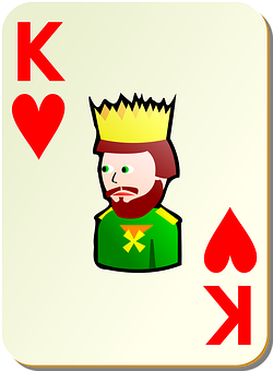 King_of_ Hearts_ Playing_ Card PNG with transparent background