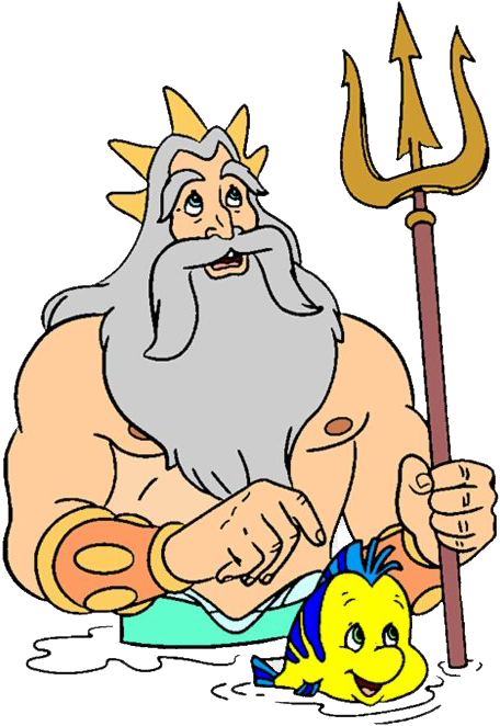 King_ Triton_and_ Flounder_ Animated