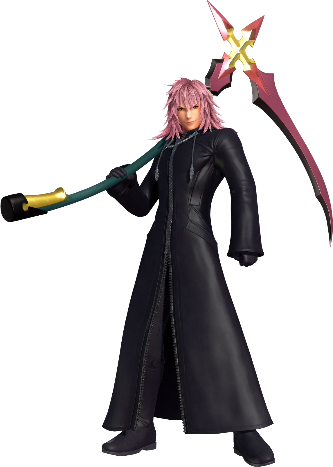 Kingdom_ Hearts_ Character_ With_ Keyblade