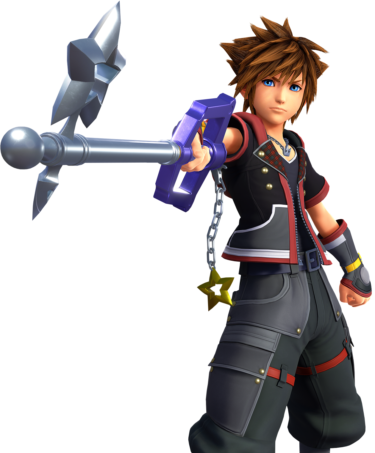 Kingdom_ Hearts_ Character_with_ Keyblade