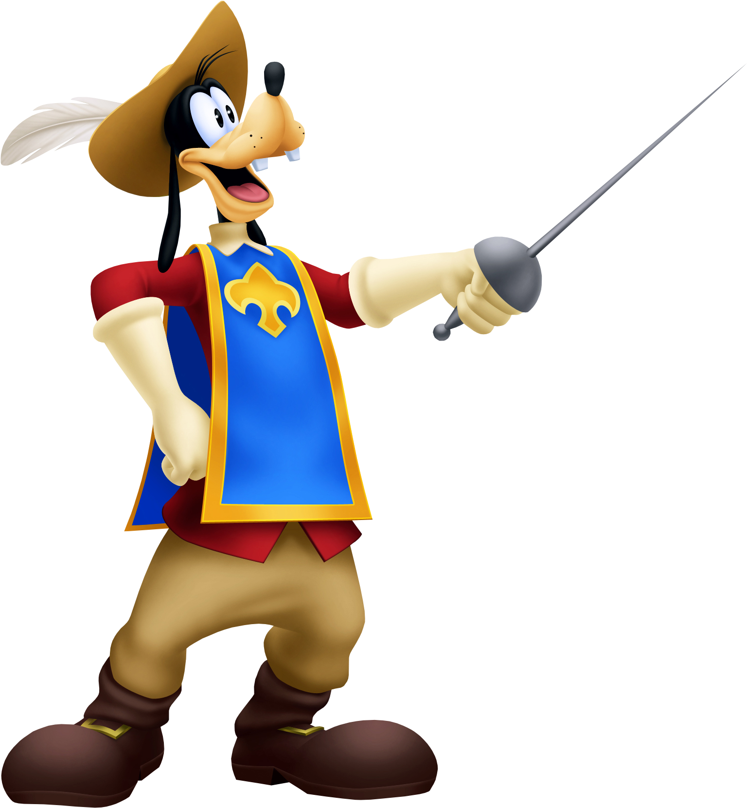 Kingdom Hearts Mickey Donald Goofy The Three Musketeers, HD Png Download PNG with transparent background