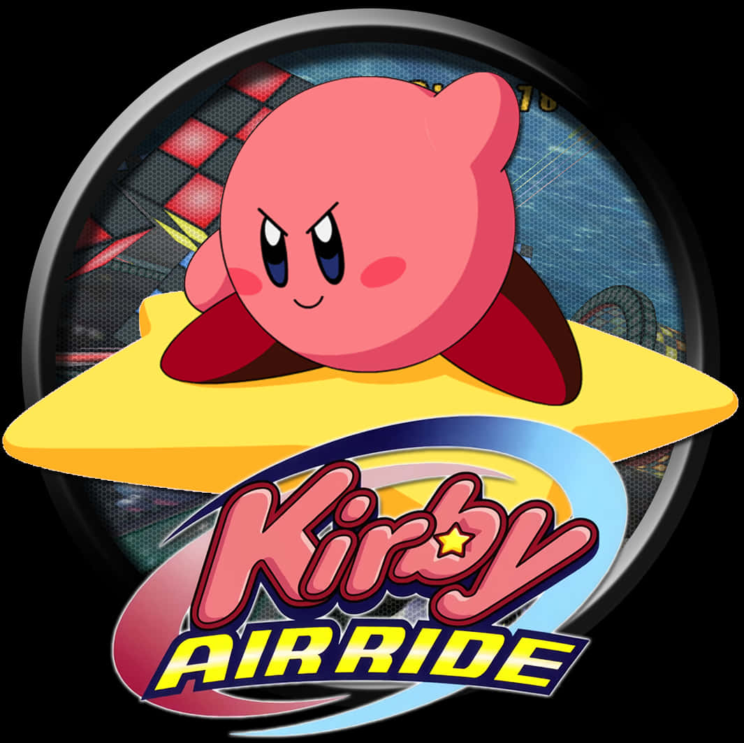 Kirby Air Ride Game Art PNG with transparent background