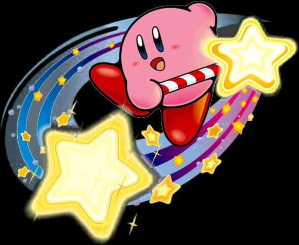 Kirby Star Ride PNG with transparent background