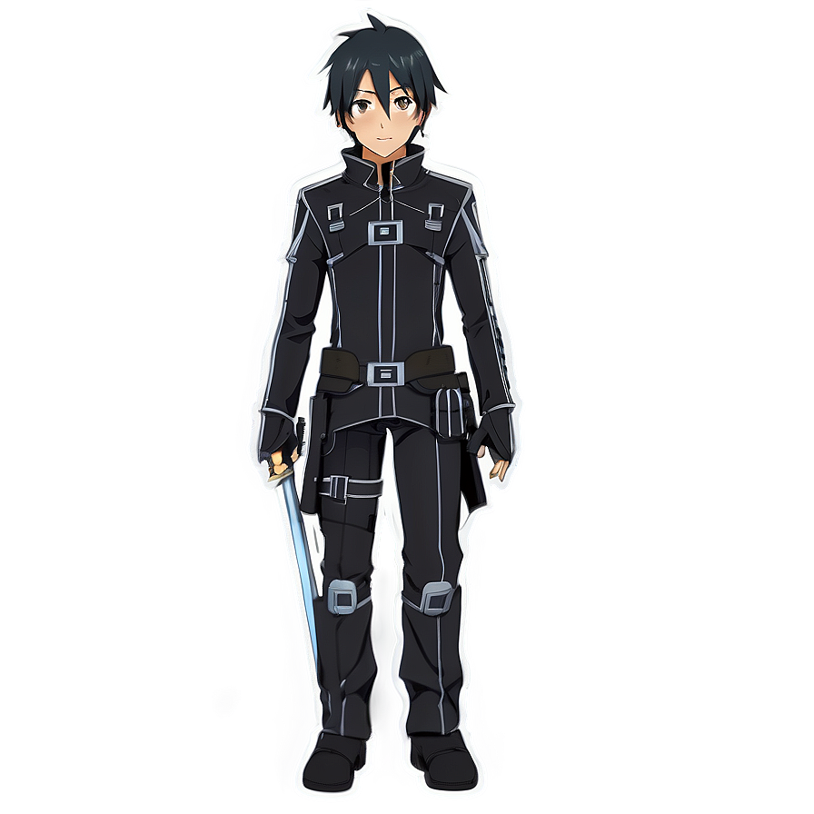 Kirito Full Body PNG vqm PNG with transparent background