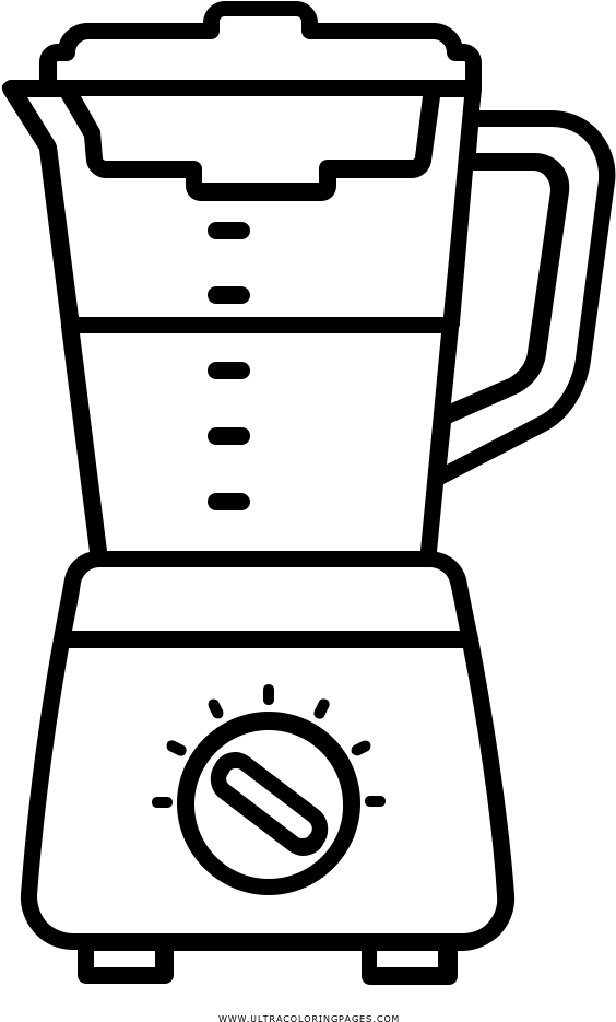 Blender Coloring Page - Blender Clipart Black And White, HD Png Download PNG with transparent background