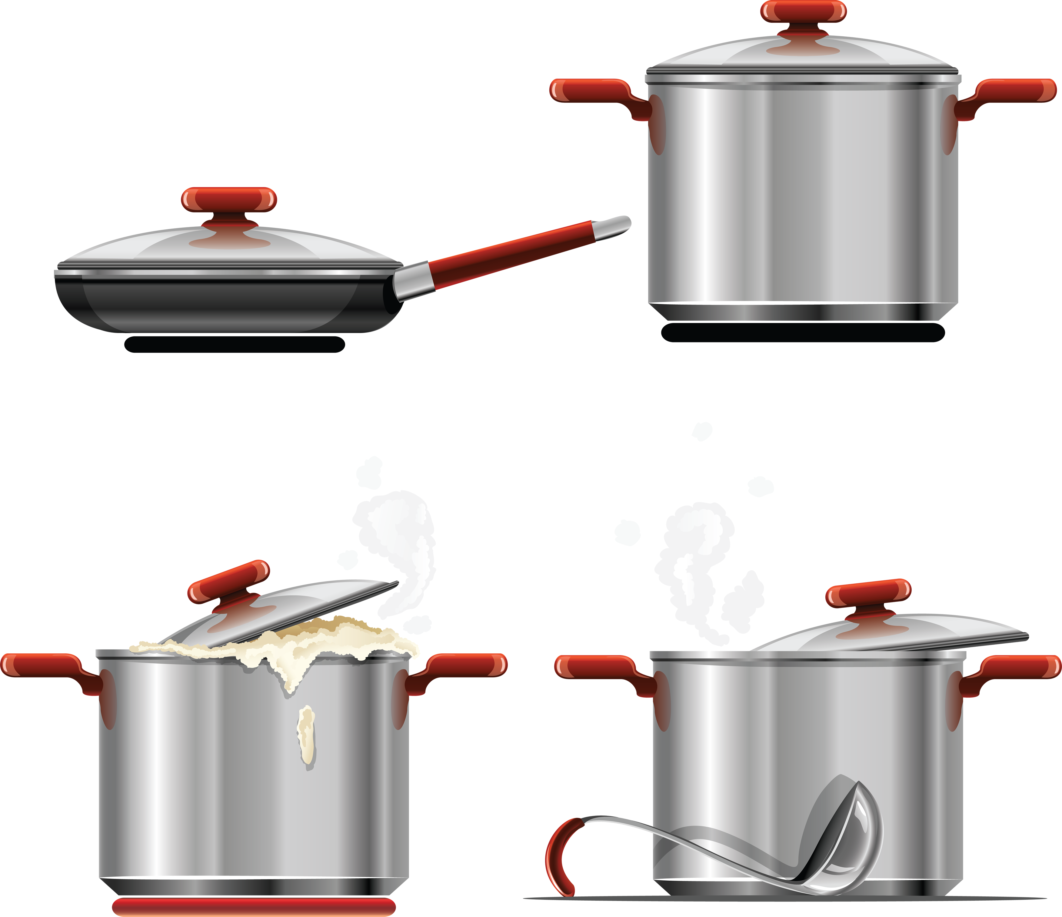 Cooking Pan Png Image - Cooking Pot Vector Free, Transparent Png PNG with transparent background