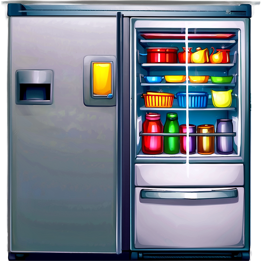 Kitchen Freezer Illustration Png 06212024