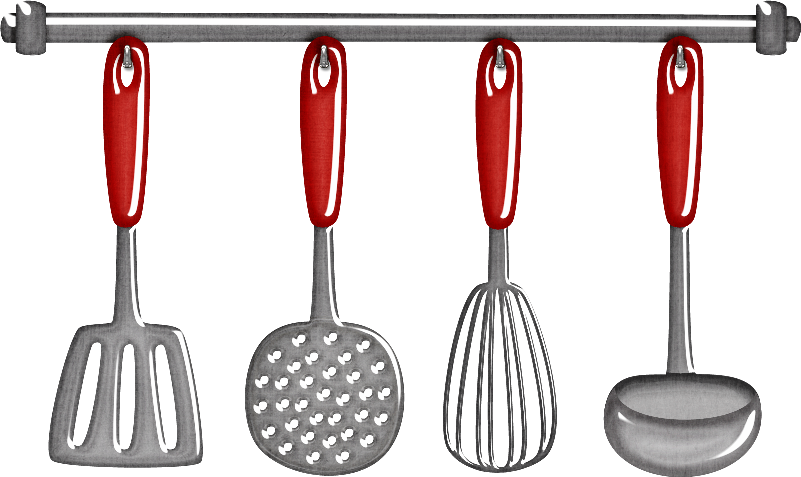 Transparent Spatula Clipart - Kitchen Utensils Clip Art, HD Png Download PNG with transparent background