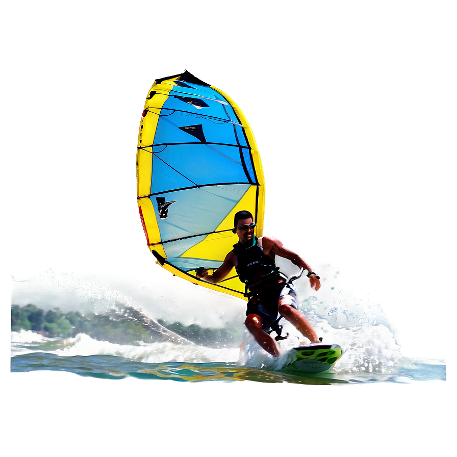 Kite Surfing On Wave Png Stj