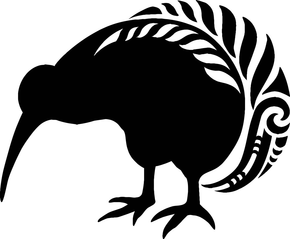 Transparent Kiwi Clipart - Kiwi New Zealand Fern, HD Png Download PNG with transparent background