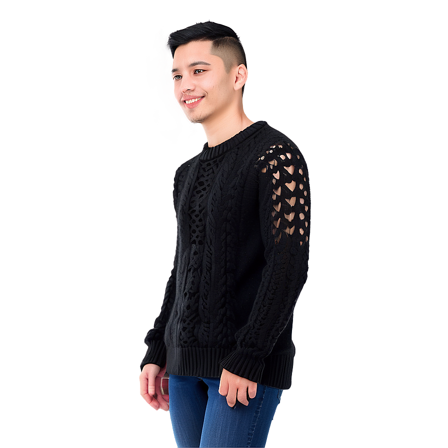 Knit Black Sweater Png Mny Image