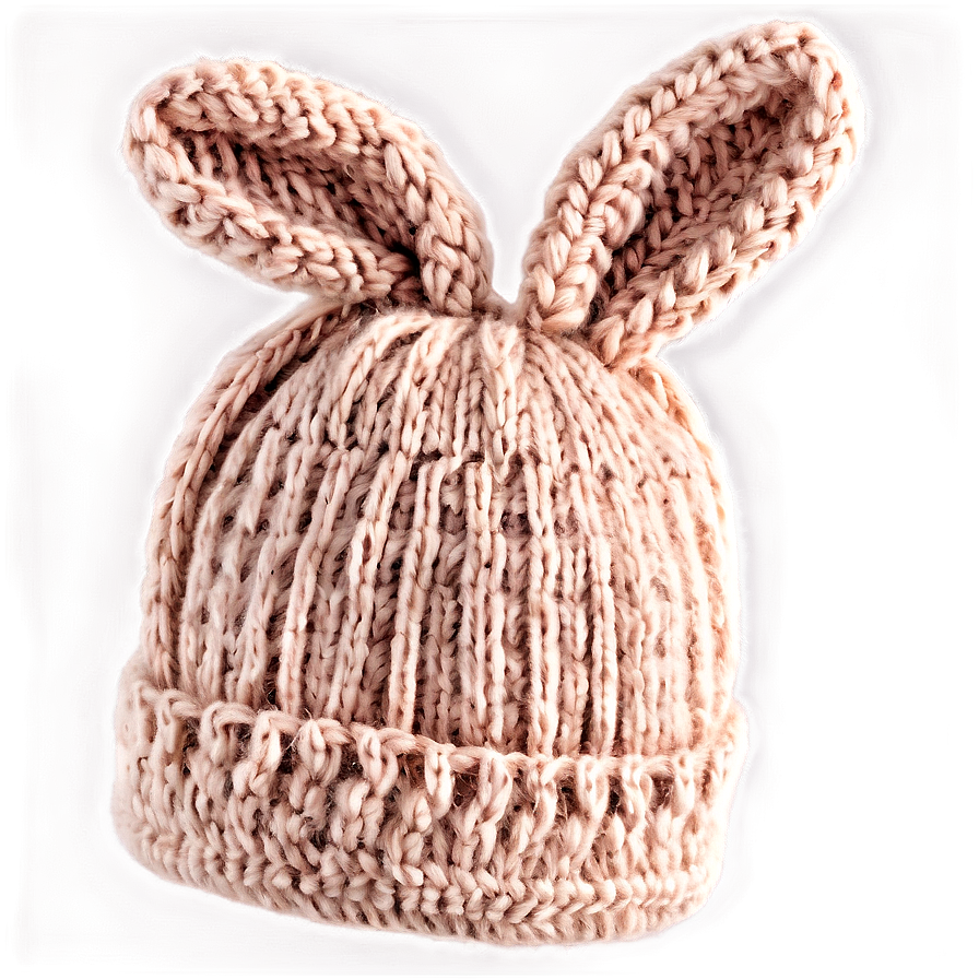 Knit Bunny Hat Handmade Png 06272024